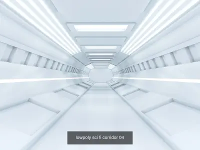 Low Poly Sci-Fi Corridor Pack
