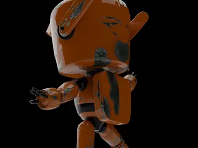 Sci-fi robot 3D model