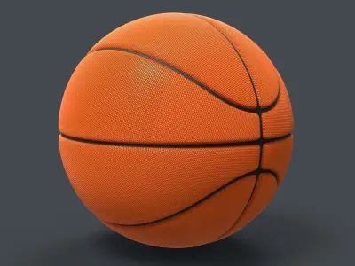 Basket Ball Low-poly 3D model
