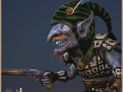 Goblin Bandit Light Version Low-poly 3D model