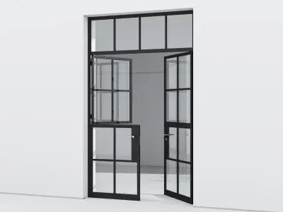 Aluminium door 248 3D model