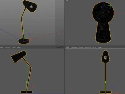 Slim desk lamp Free 3D model