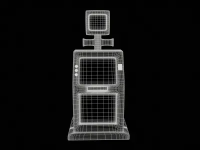 ATM and cash machine 3D model