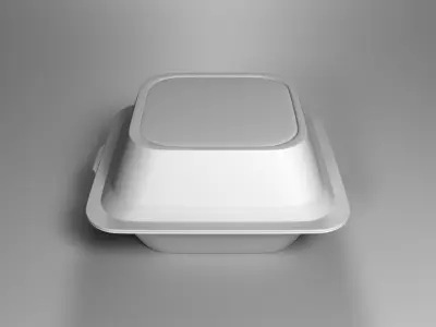 Fast Food Packaged Box 3D model