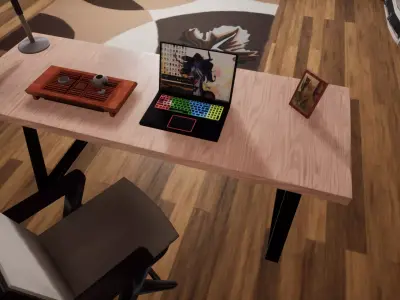 Modern table Low-poly 3D model purchase