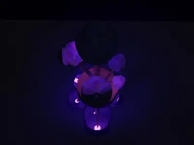 Luminescent Mushrooms Free 3D model