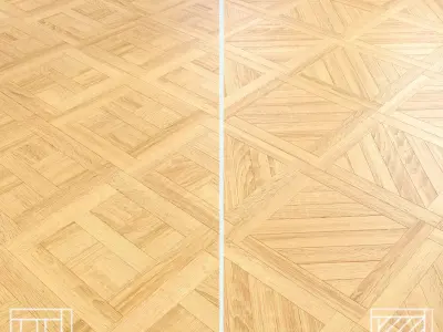Parquet - Laminate - Wooden floor 2 in 1 Low-poly 3D model 46