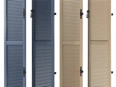 Louvered Shutters 3D model