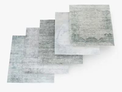 carpet light rug 3D model