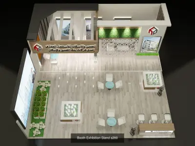 Booth Exhibition Stand G27  3D Model Pack
