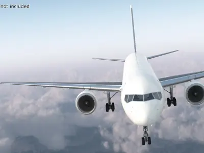  Boeing 757-300 with Interior and Cabin and Doors 