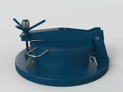 Manhole metal device 3D model
