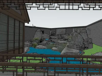 Homestay-Chinese Courtyard 3D model