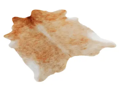 Light Caramel Cowhide Rug by Hudson Hides 3D model
