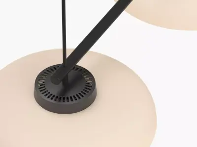 Devorm Split Straight Rail Pendant Dome Lamps 3D model