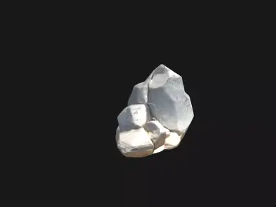 Stylized Fantasy Rock Sculpted Game Environment Asset Low-poly 3D model