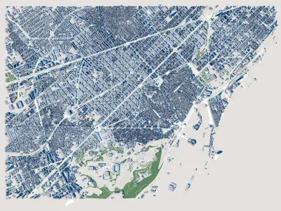 Barcelona City Spain 3D model