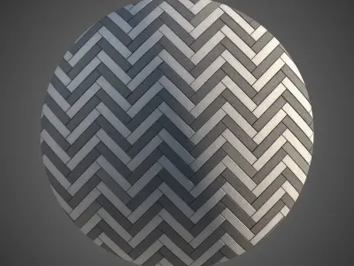 8K Large Area Pavement Herringbone Concrete 01 - 3 Variations Texture