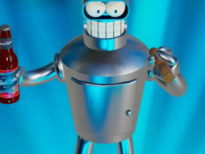 Bender - Futurama model  3D model