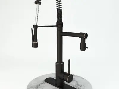 Hight detail Kitchen Faucet 3d model  Free 3D model