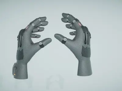 Sci Fi VR Hand Low-poly 3D model