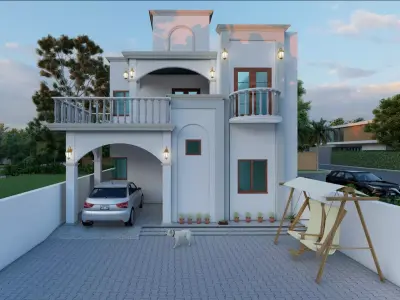 small classic house  design 3D model