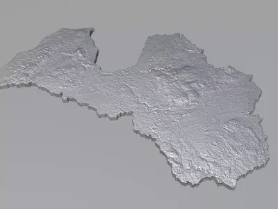 Latvia Latvija Terrain Country 3D model