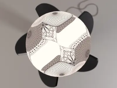 metal floor lamp 3D model