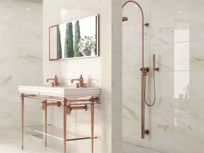 Calacatta Warm White Marble Texture  Texture