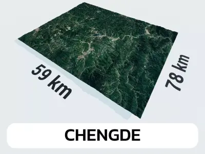 Chengde China City Landscape 3D Model 3D model