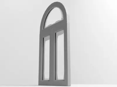 Window 5 arched 3D model