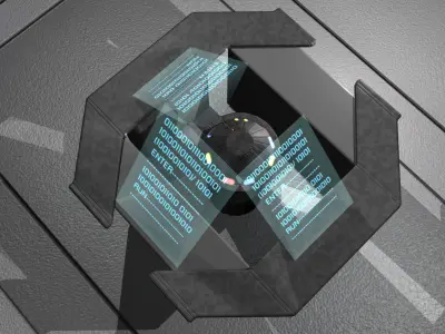 Sci Fi Level Builder Low-poly 3D model