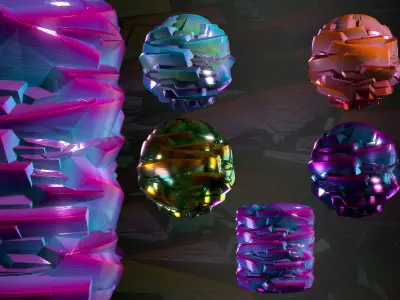Crystal material VOL 21 - Maps - Sbsar Texture