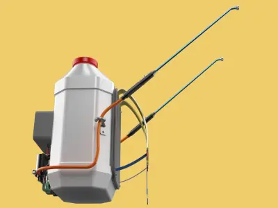 DIY ELECTRIC SPRAYER KNAPSACK JERRYCAN TANK PUMP BATTERY POWERED 3D model