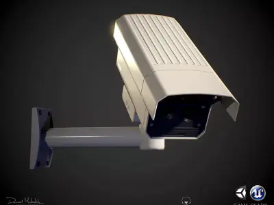 Security Camera PBR Low-poly 3D model