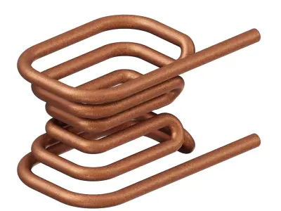 Antique Copper Heating Coil 3D model