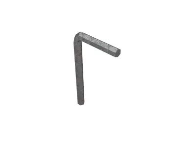 Hex Wrench v1 003 Low-poly 3D model