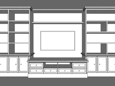 Classic TV Cabinet 3D model