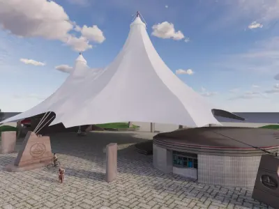 Tensile Structures Collection -A3 3D model