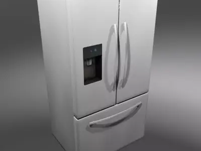 Refrigerator French Door 3D model