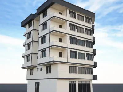 Ornate building 3d model 7 3D model