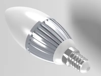 led light bulb 3D model buy