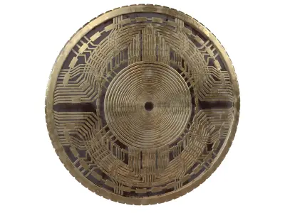 Amp Coin v7 004 3D model