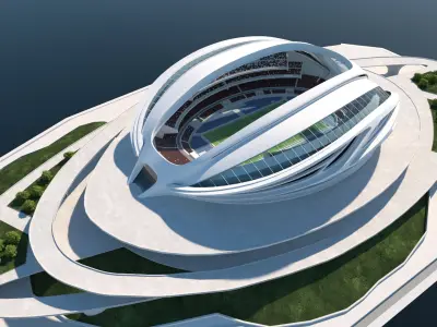  Conceptual stadium of the future 
