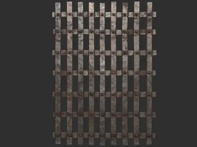 Metal Grid Low-poly 3D model