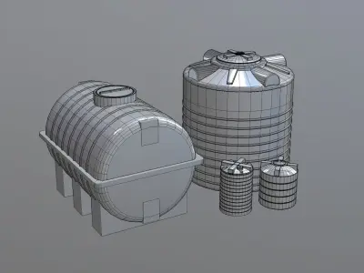 water tanks 3D model