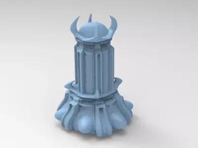 Castle bright moon tower 2 3D model