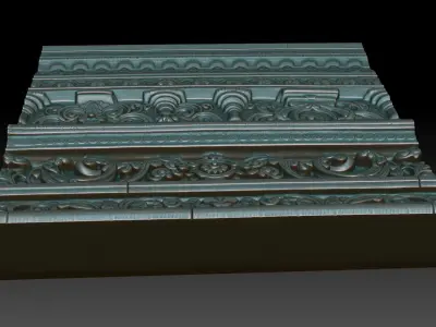 Indian Temple Wall basrelief 32 240622 3D print model