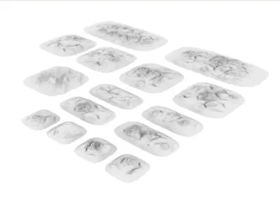 Shallow Crusted Landscapes 3D print model