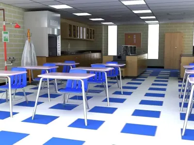 Science Laboratory 02 3D model